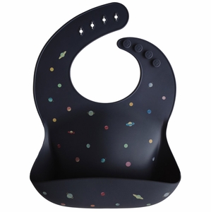 Mushie Silicone Baby Bib - Planets