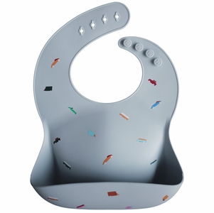 Mushie Silicone Baby Bib - Retro Cars