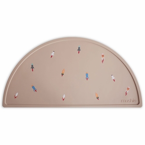 Mushie Silicone Place Mat - Rocket Ships