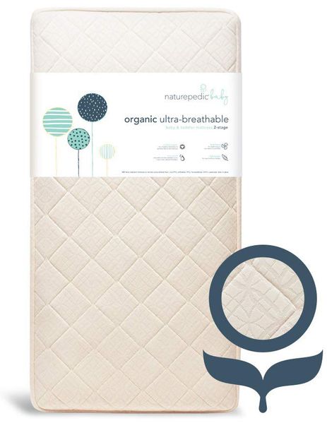 Naturepedic MC47 Ultra Breathable 2-Stage Organic Crib Mattress