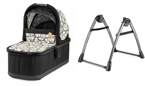 Peg Perego Bassinet With Home Stand - Graphic Gold