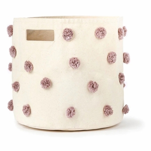 Petit Pehr Pom Pom Basket - Bin - Mauve