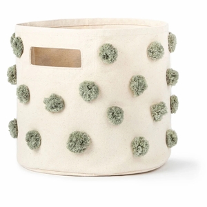 Petit Pehr Pom Pom Basket - Pint - Sage