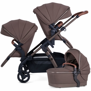 Silver Cross Wave 3 Complete Single-to-Double Stroller - Caramel