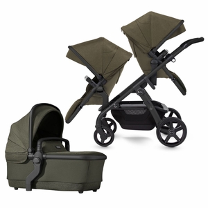 Silver Cross Wave Double Stroller Bundle - Cedar