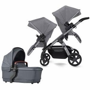 Silver Cross Wave Double Stroller Bundle - Lunar