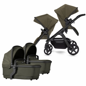 Silver Cross Wave Twin Stroller Bundle - Cedar