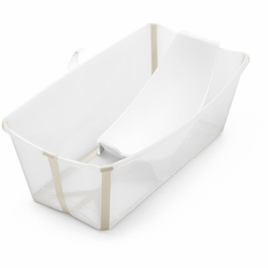 Stokke Flexi Bath Heat Sensitive Tub + Newborn Support - Sandy Beige