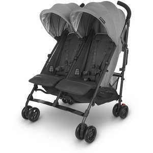 UPPAbaby G-LINK V2 Side by Side Double Stroller - Greyson (Charcoal Melange / Carbon)