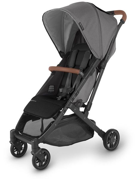 UPPAbaby OPEN BOX MINU V2 Compact Stroller - Greyson (Charcoal Melange / Carbon / Saddle Leather)