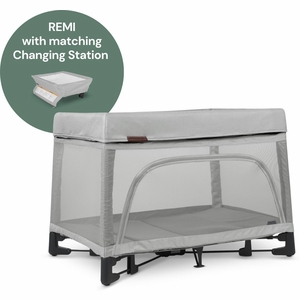 UPPAbaby REMI Playard + Changing Station Bundle - Stella (Grey Brushed Melange)