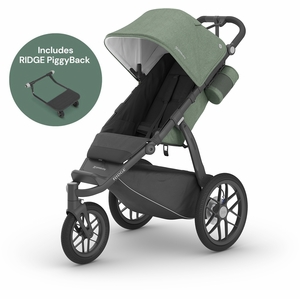 UPPAbaby Ridge Jogging Stroller + PiggyBack Ride-Along Bundle - Gwen