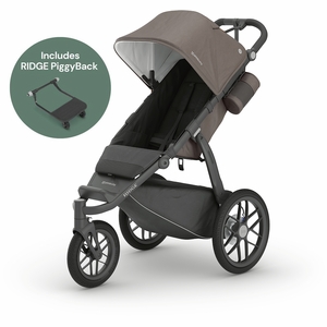 UPPAbaby Ridge Jogging Stroller + PiggyBack Ride-Along Bundle - Theo