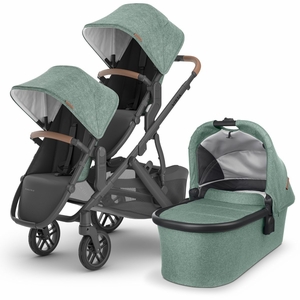 UPPAbaby VISTA V2 Double Stroller Bundle with Rumble Seat V2+ - Gwen