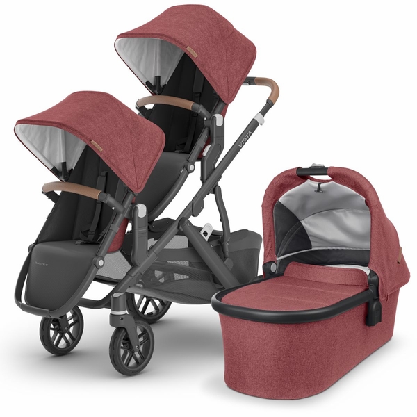 UPPAbaby VISTA V2 Double Stroller Bundle with Rumble Seat V2+ - Lucy