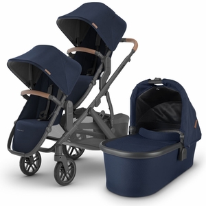 UPPAbaby VISTA V2 Double Stroller Bundle with Rumble Seat V2+ - Noa