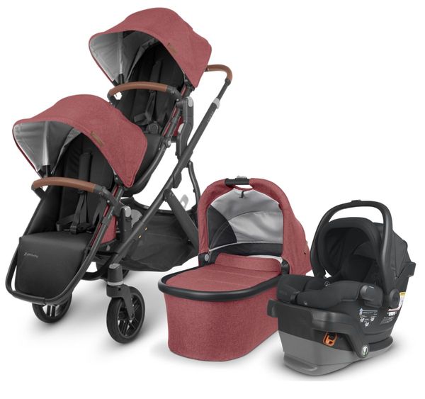 UPPAbaby VISTA V2 Double Stroller + MESA V2 Travel System Bundle - Lucy / Jake