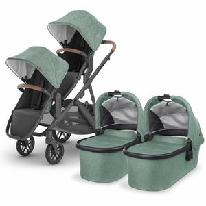 UPPAbaby VISTA V2 Twin Double Stroller Bundle with Rumble Seat V2+ - Gwen