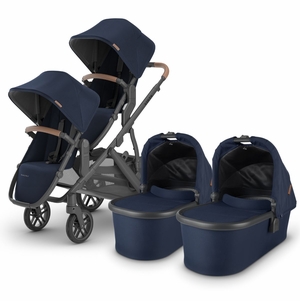 UPPAbaby VISTA V2 Twin Double Stroller Bundle with Rumble Seat V2+ - Noa