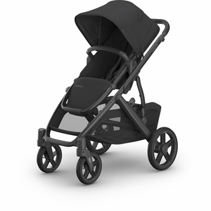 UPPAbaby Vista V3 Single-to-Double Stroller - Jake (Charcoal / Carbon Frame / Black Leather)