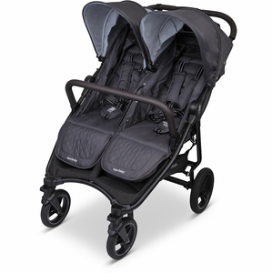 Valco Baby Slim Twin Side By Side Double Stroller Sport Edition - Signature Grey (Albee Exclusive)