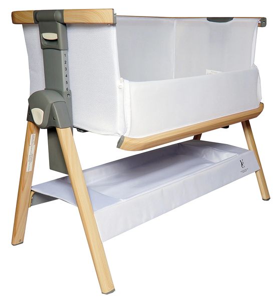 Venice Child California Dreaming Bedside Bassinet - White Wood