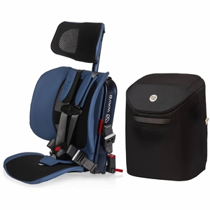 WAYB Pico Forward Facing Travel Car Seat + Carry Bag Bundle - Midnight / Onyx