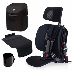 WAYB Pico Forward Facing Travel Car Seat + Essentials Bundle - Jet / Onyx