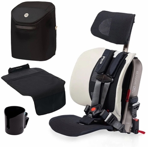 WAYB Pico Forward Facing Travel Car Seat + Essentials Bundle - Stardust / Onyx